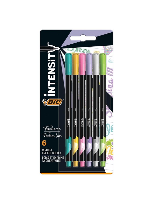 BIC Intensity Fineliners Pastel 6 pcs.