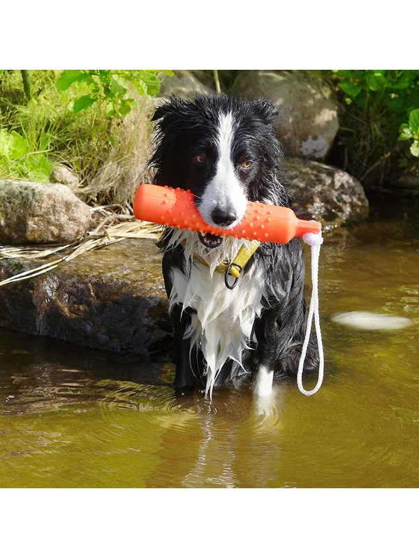 Dogman Duie Flytende Gummileketøy til Apportering Stor 28cm