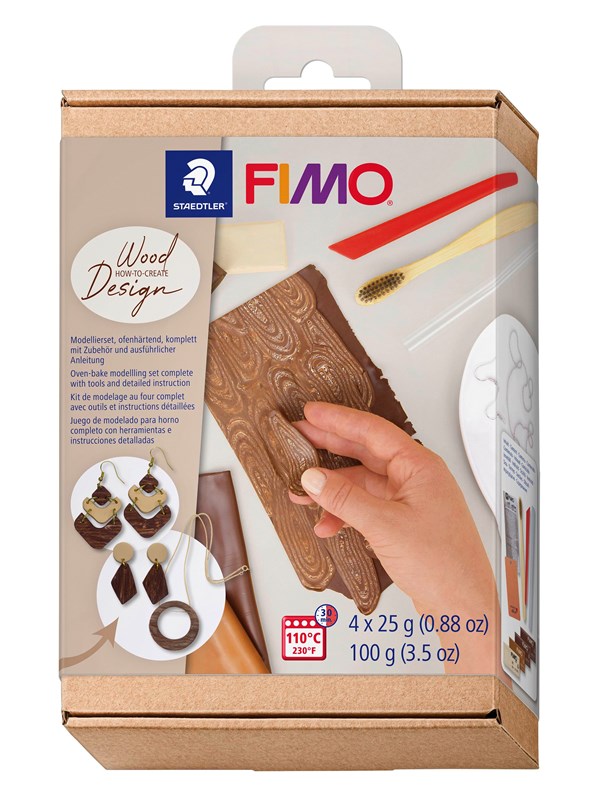 Staedtler Set Mod. clay FIMO soft Ht wood-eff