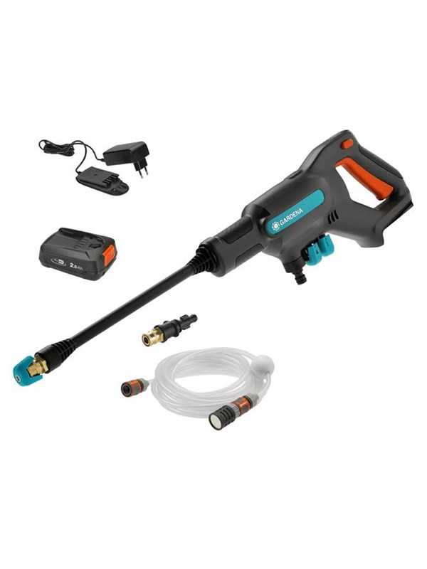 Gardena Høytrykksspyler Battery Medium-Pressure Washer AquaClean 24/18V P4A Ready-To-Use Set