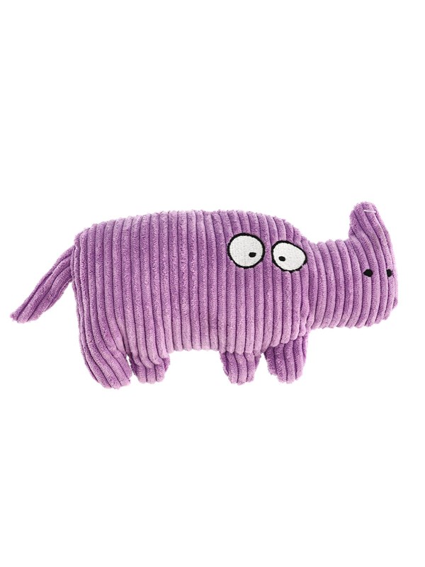 Dogman Pet Toy RhinoSweet Corduroy Squeaker 20cm