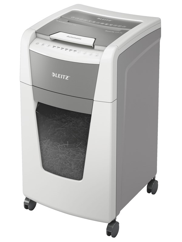 Leitz IQ Autofeed Office 300 automatisk krysskutt makuleringsmaskin P4