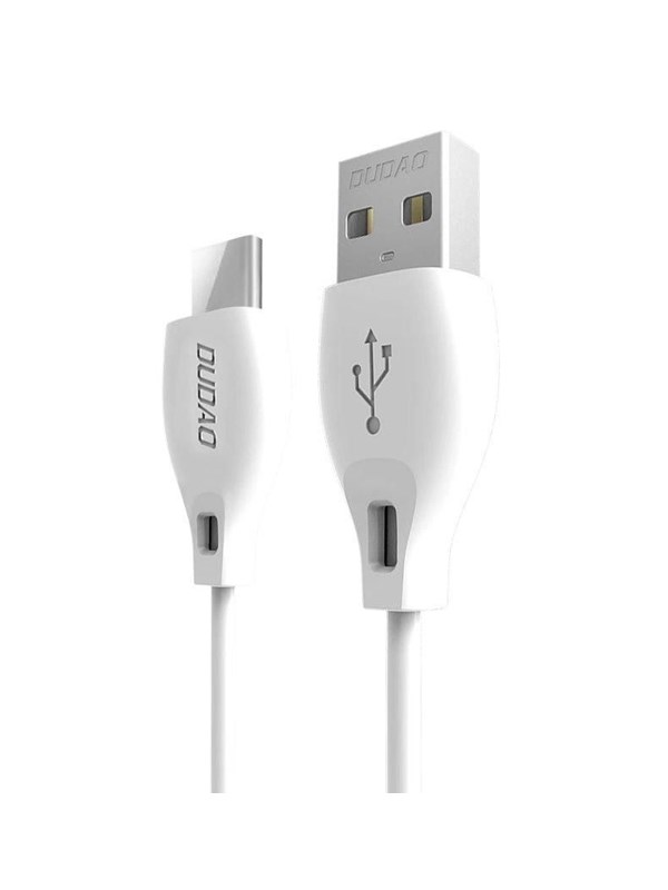 Dudao USB Cable Type C 2.1A 1m White (L4T 1m white)
