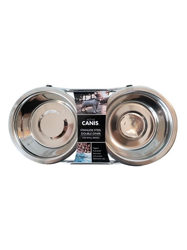Active Canis Dobbel matskål-innpakning pakke 2 x 400 ml