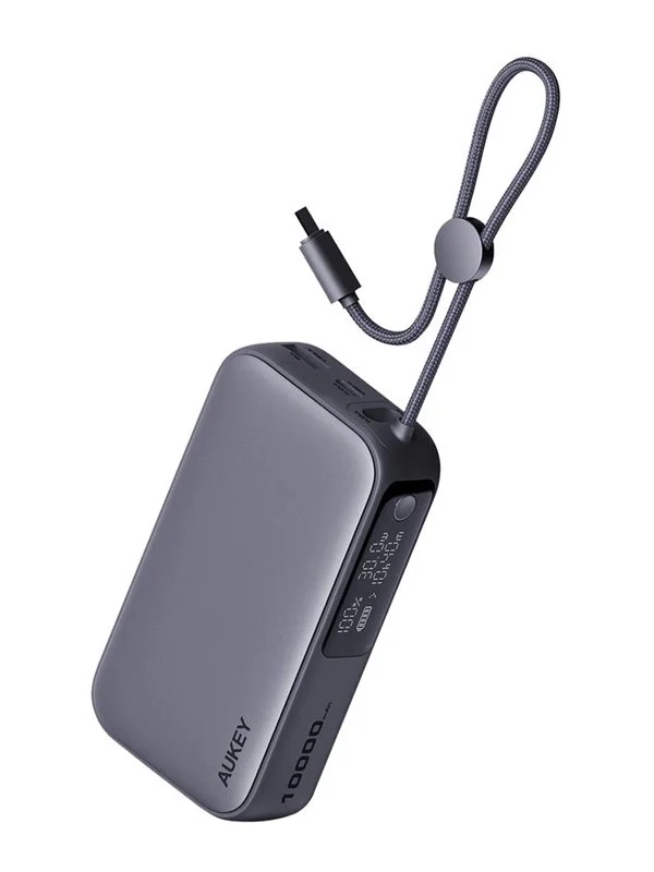 Aukey Spark Sling 30W Nødlader - Grey - 10000 mAh