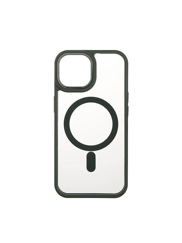 ONSALA Phone Case Bumper MagSeries Green & Clear - iPhone 15