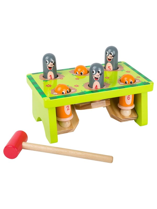 Small Foot - Wooden Hammer Bank Moles