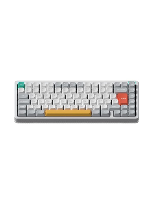 NuPhy Halo75 V2 Ionic White - Raspberry - Gamingtastatur - Uten numpad - Nordisk - Hvit