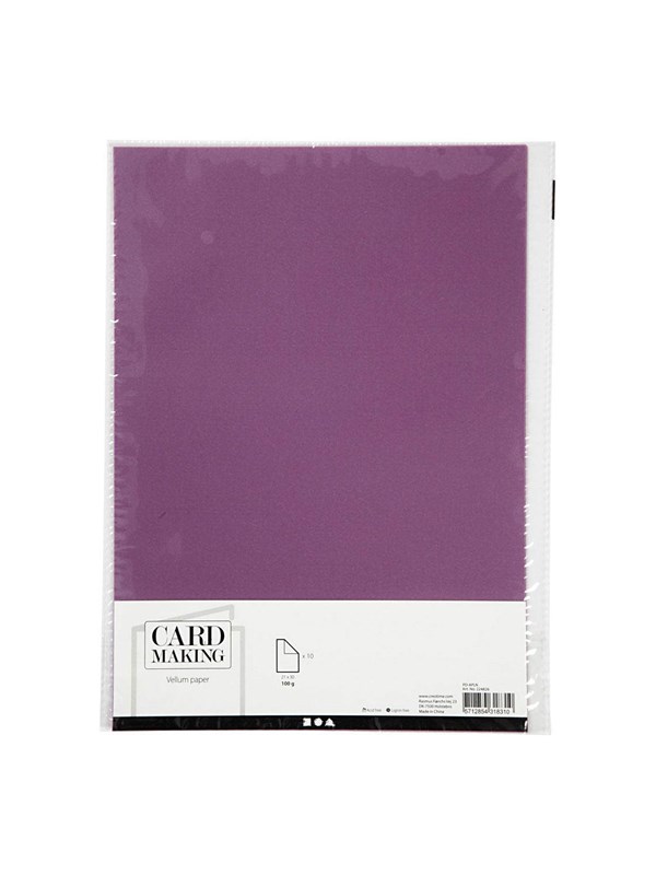 Creativ Company Vellum Paper A4 Purple 10 Sheets