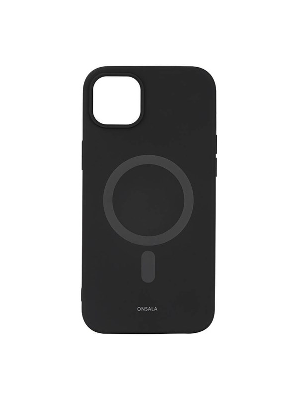 ONSALA Phone Case Silicone MagSeries Black - iPhone 14 Plus