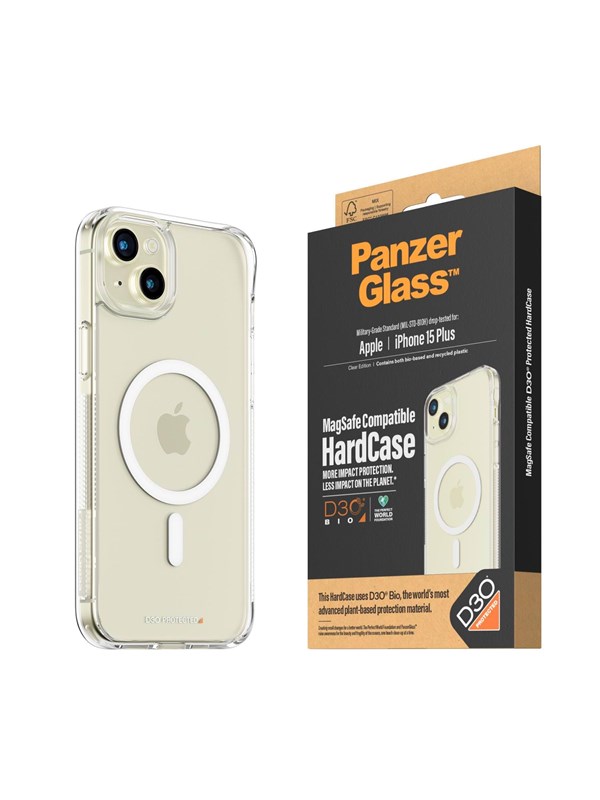 PanzerGlass HardCase MagSafe Compatible with D3O iPhone 15 Plus