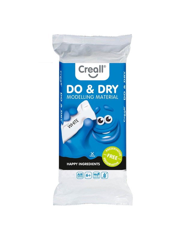 Creall Do&Dry Modeling Clay Preservation Free White 1000gr.