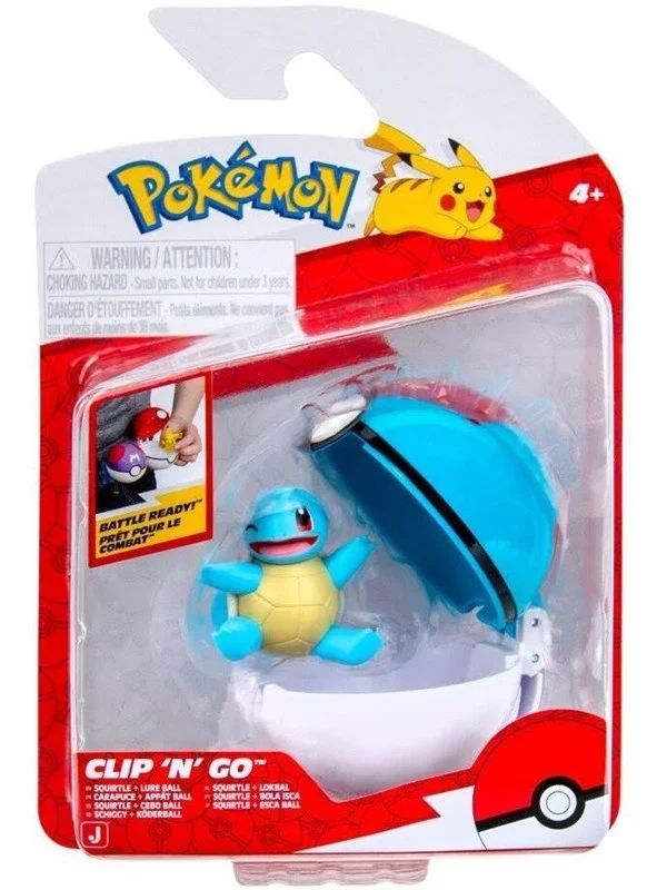 Pokemon Clip N Go Squirtle With Lure Ball