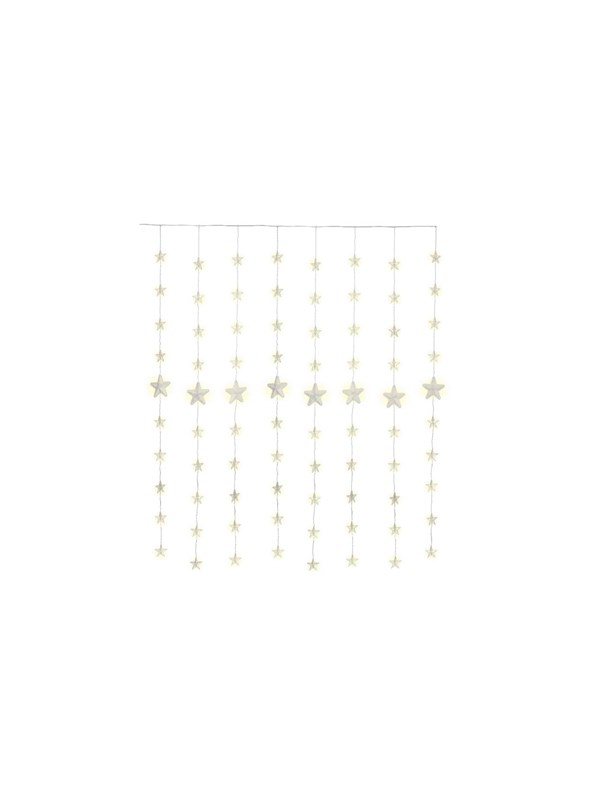 Goobay Star Curtain with 80 LEDs transparent