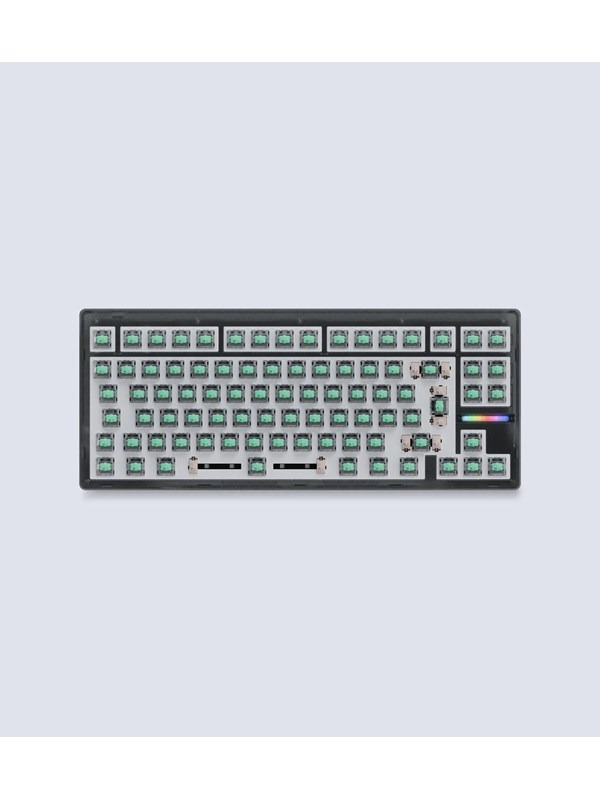 Wooting 80HE - ISO - No Keycaps - Linear60 - Ghost - Gamingtastatur - Uten numpad - Universal - Grå