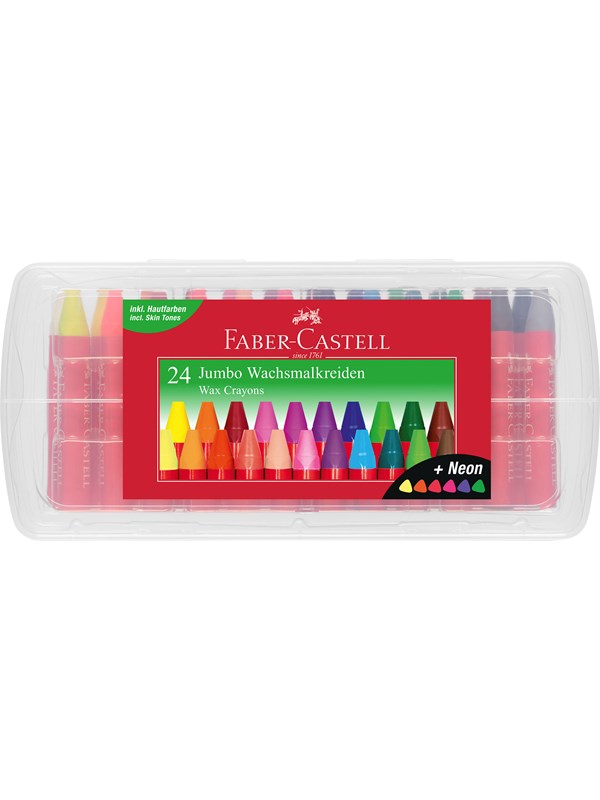 Faber-Castell Wax crayons Jumbo 24 per box