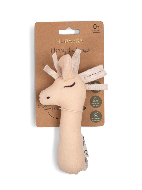 Filibabba - Linen rattle - Horse