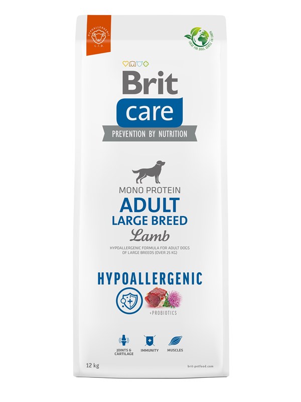 Brit Hypoallergenic Adult Large Breed Lamb - dry dog food - 12 kg