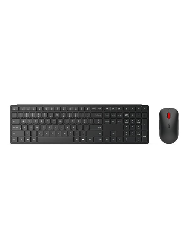 Lenovo Pro Combo 6000 - keyboard and mouse set - US with Euro symbol - eclipse black Input Device - Tastatur & Mussett - Engelsk - Svart