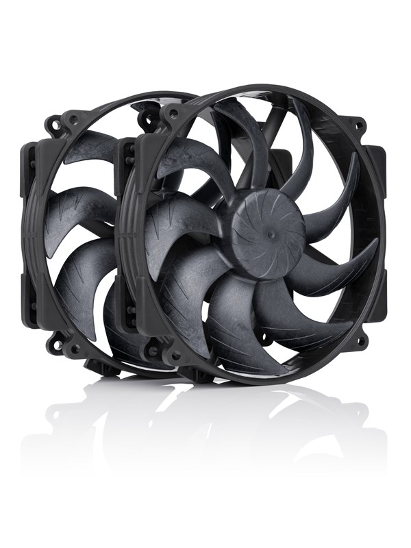 Noctua NF-A14x25r G2 PWM Sx2-PP chromax.black - Kabinettvifte - 120mm - Svart
