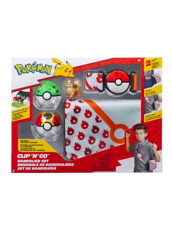 Pokemon Clip 'N' Go Growlithe Bandolier Set