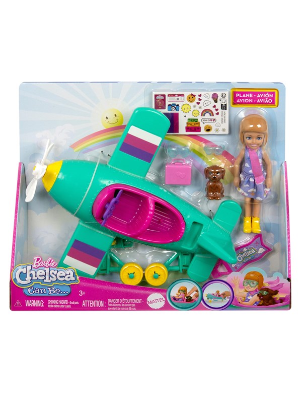Hot Wheels Barbie Chelsea Fashion Doll with Airplane