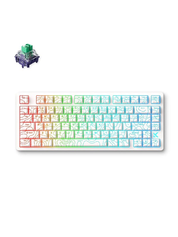 MCHOSE Jet 75 Kailh Magnetic God Hall Effect - Gamingtastatur - Uten numpad - Engelsk (USA) - Hvit