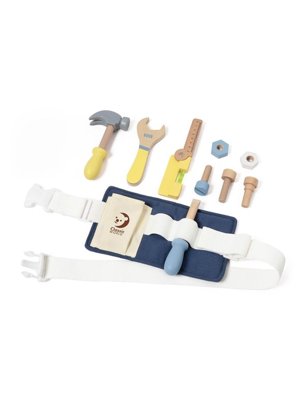 Classic World Wooden Tool Belt 10pcs.