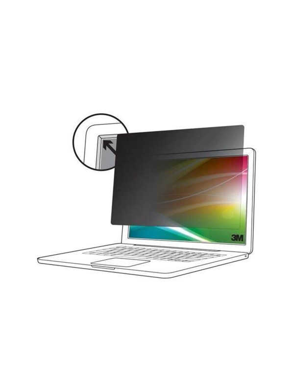 3M - notebook privacy filter - bright screen