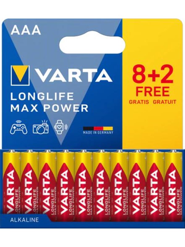 VARTA Longlife Max Power AAA - 10-Pack