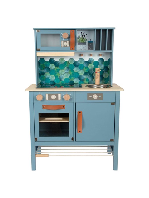 Small Foot - Wooden Children's Kitchen Blue 7dlg.