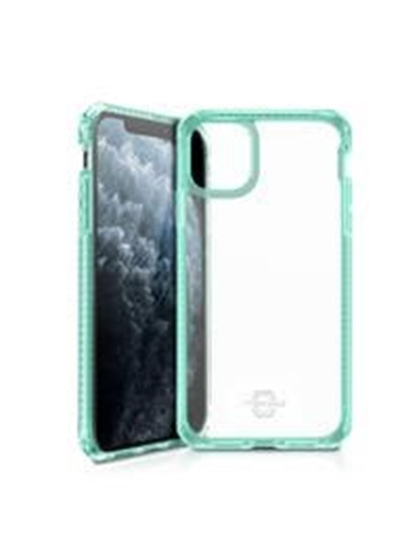 ITSKINS HYBRID CLEAR cover for iPhone 11 Pro / XS / X®. Tiffany green and transparent