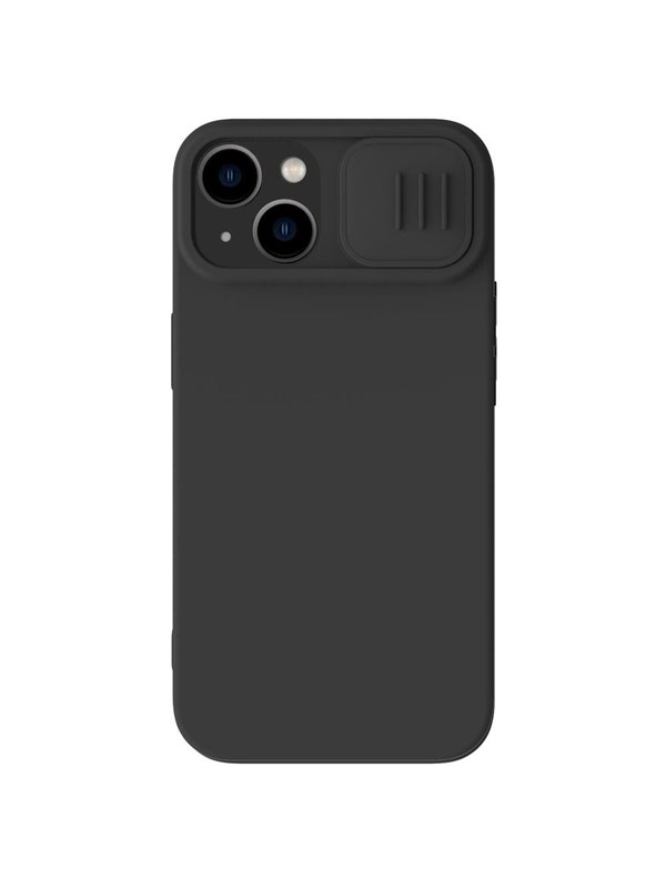 Nillkin CamShield Magnetic Silicone Case iPhone 14 Plus Magnetic MagSafe Case with Camera Cover Black