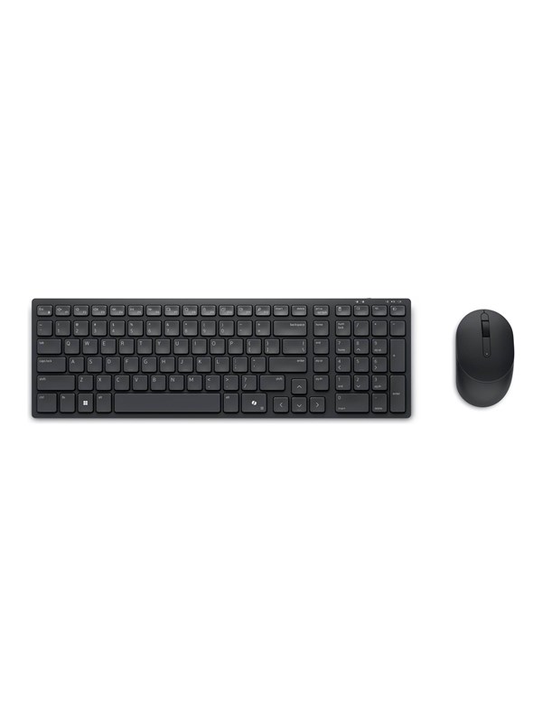 Dell Silent Keyboard and Mouse KM555 - keyboard and mouse set - QWERTY - Icelandic - black Input Device - Tastatur & Mussett - Islandsk - Svart