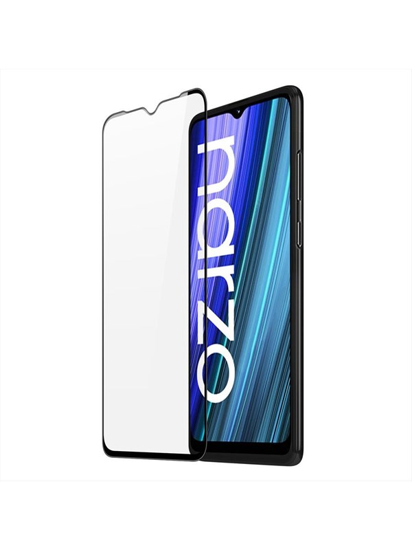 Dux Ducis 9D Tempered Glass durable 9H tempered glass for full screen with bezel Realme Narzo 50A black (case friendly)