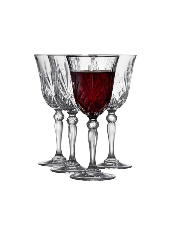 Lyngby Glas - Crystal Clear Melodia Red Wine Glass 27 cl - Set of 4 (916098)
