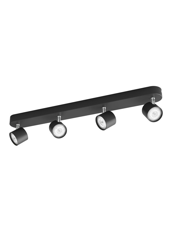 Philips STAR bar/tube black 4x4.5W SELV Dim