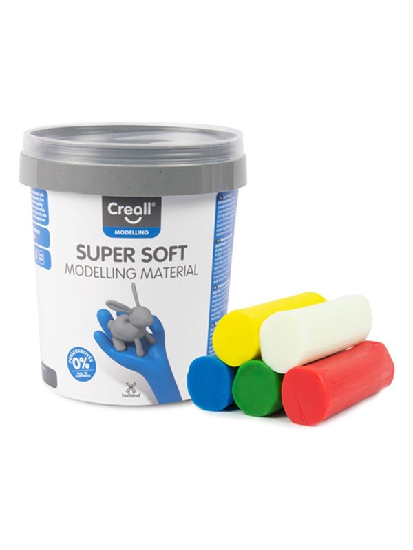Creall Supersoft Clay 5 colours 450gr.