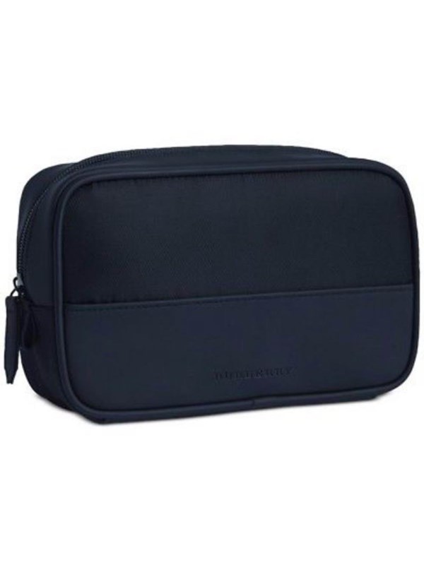 Burberry Textile Makeup Bag Dark Blue
