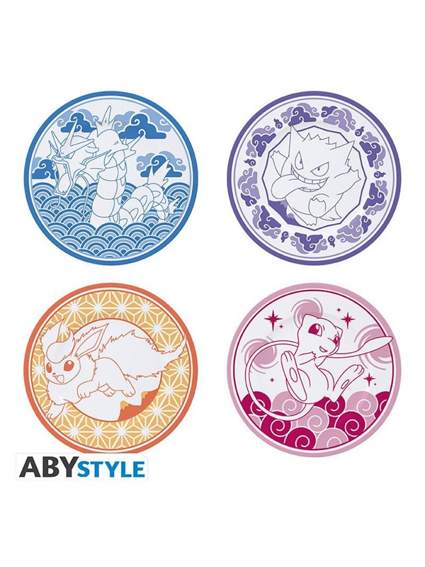 ABYstyle - POKEMON - Set of 4 Plates - Japanese Style