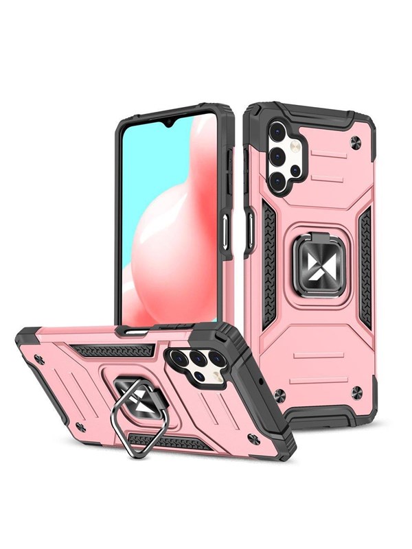 Wozinsky Ring Armor Armored Hybrid Case Cover + Magnetic Holder Samsung Galaxy A73 Gold
