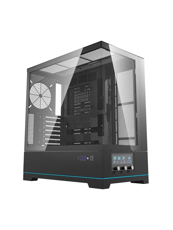 Darkflash DY451 computer case without fans (black) - Kabinett - Miditower - Svart