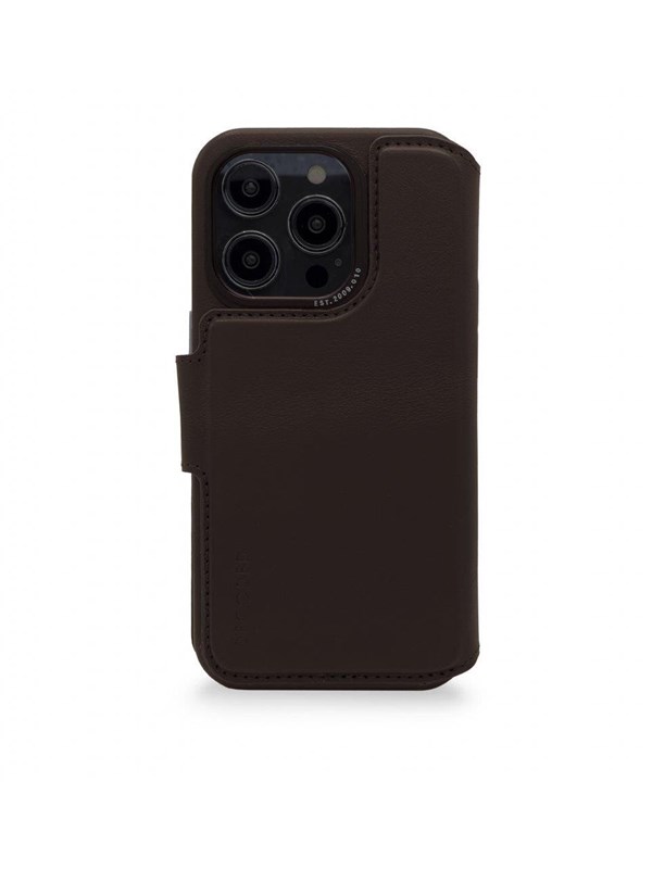 Decoded Leather Detachable Wallet for iPhone 14 Pro Max Brown