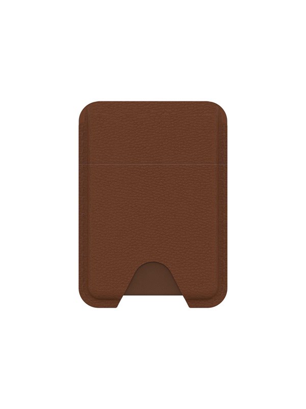 OtterBox Symmetry Cactus Leather MagSafe Wallet Desert Saddle - brown