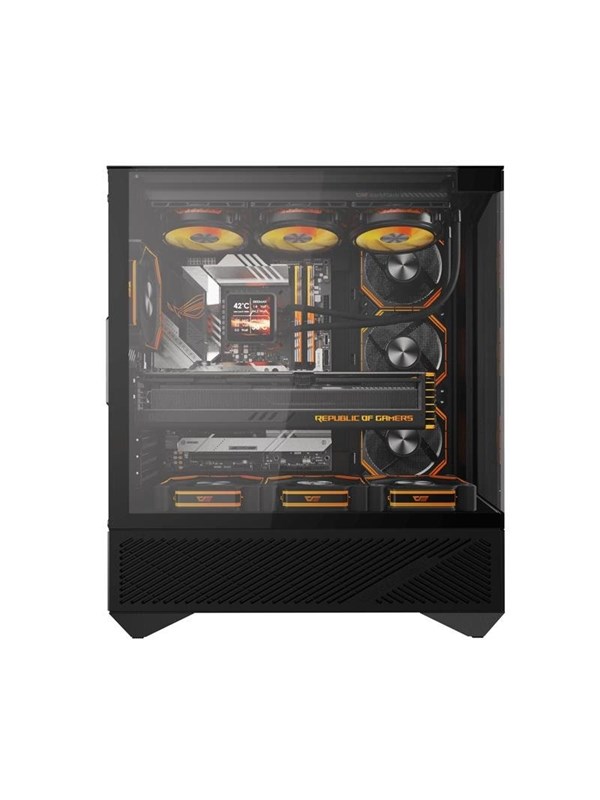Darkflash DY460 Computer Case with 4 ARGB Fans - Kabinett - Svart