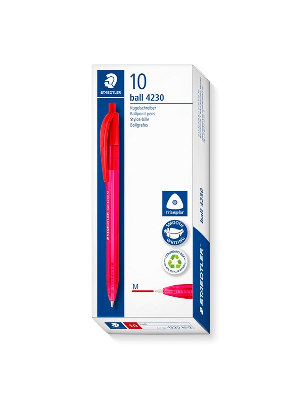 Staedtler Ballpoint pen ball 4230 10 pcs M red