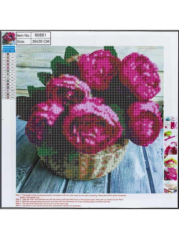 CENTRUM Diamond Painting 30*30cm. FLOWERS