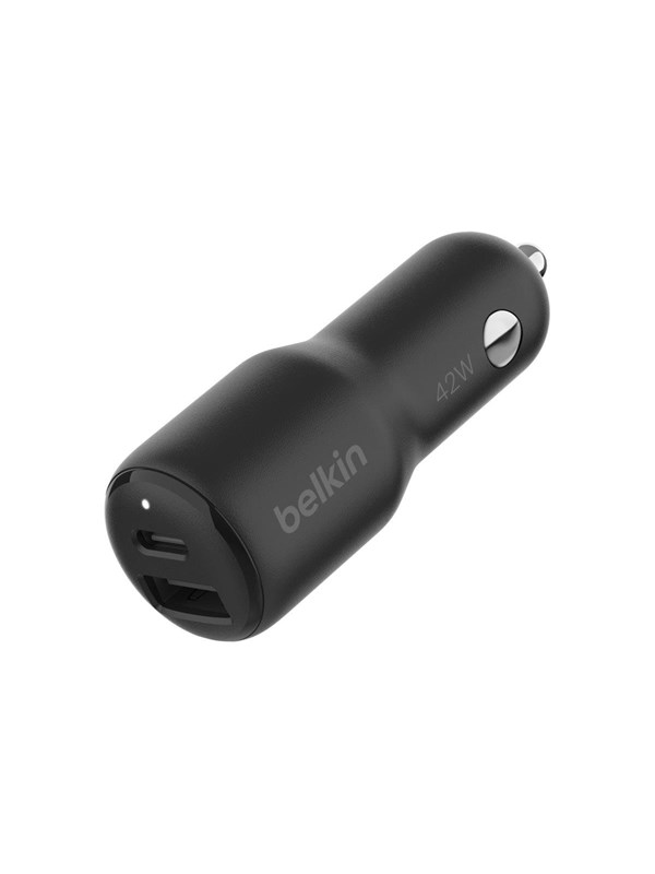 Belkin BoostCharge car power adapter - USB 24 pin USB-C - 42 Watt