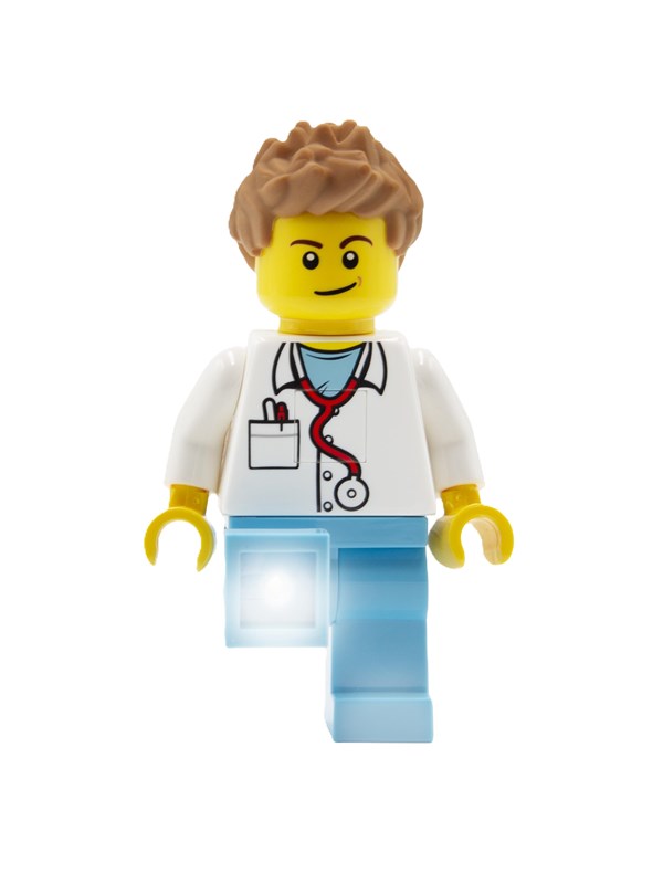 Euromic LEGO® ICONIC torch with LED light MALE DOCTOR 300%