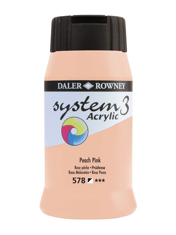 Daler-Rowney System3 500 ml Peach Pink